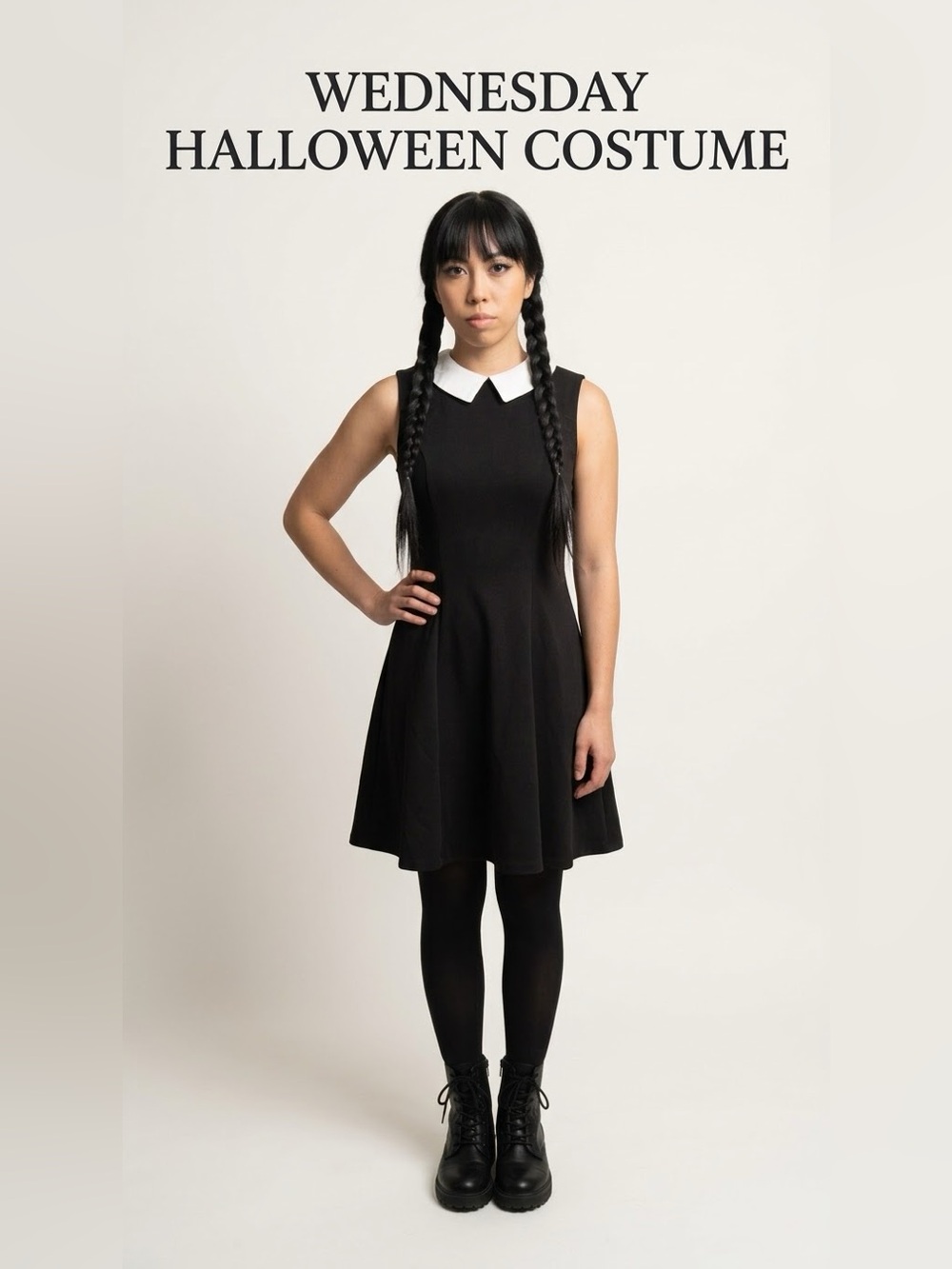 🖤 HOT TOPIC WEDNESDAY ADDAMS PETER PAN COLLAR DRESS | SIZE S/M 🖤